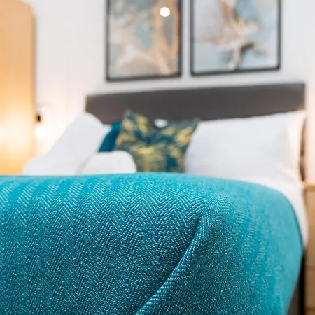 Aqua-themed 2 Bedroom Cosy - Centre Apartamento Birmingam